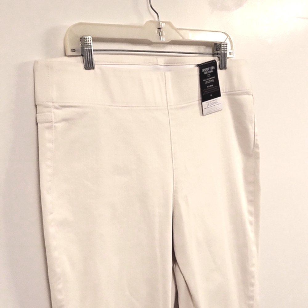 Simply Vera Silk Denim Pull on Legging 16 NWT - Picture 4 of 6